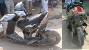 Sirsa News: गुसाईआना के सरपंच की स्कॉर्पियो गाड़ी स्कूटी से टकराई, दंपति घायल, सरपंच ने अस्पताल में करवाया भर्ती