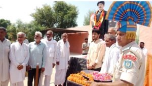 गांव रंधावा में शहीद राजेंद्र सिंह का 21वां बलिदान दिवस मनाया, स्मारक स्थल पर दी श्रद्धांजलि