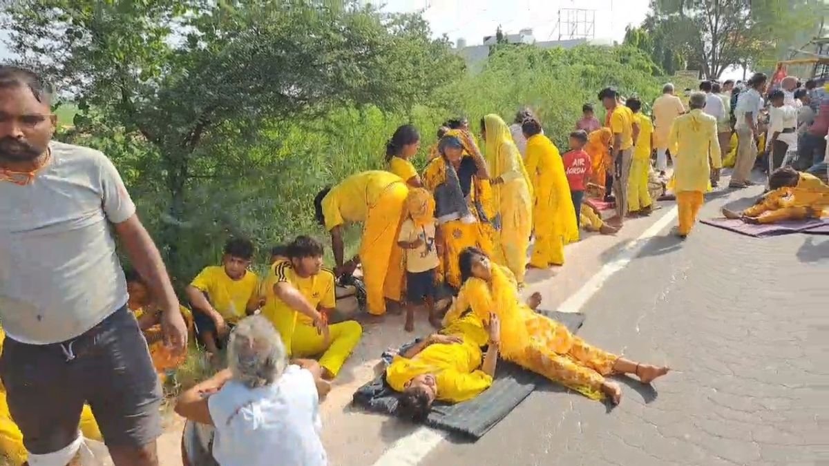 चरखी दादरी में गोगामेड़ी श्रद्धालुओं की ट्रैक्टर-ट्रॉली हादसे का शिकार