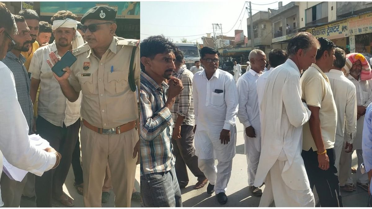 डीएपी खाद की कमी पर किसानों का गुस्सा, सिरसा-भादरा रोड किया जाम